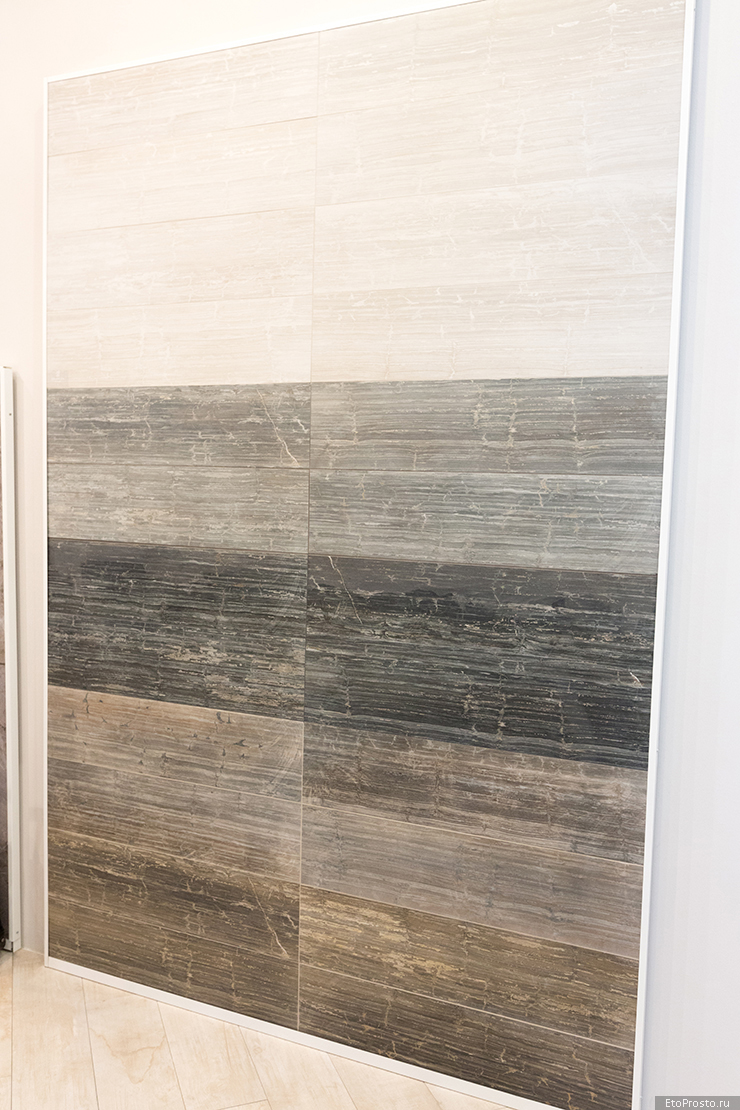 Серая плитка под дерево от фабрики Cedir