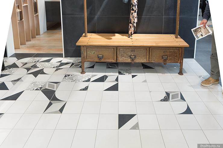 Серый пэчворк от фабрики Villeroy&Boch