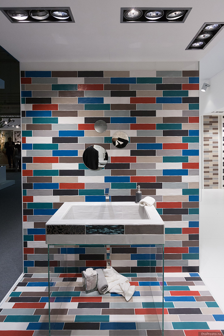 Разноцветная плитка под кирпич от итальянской фабрики Alta