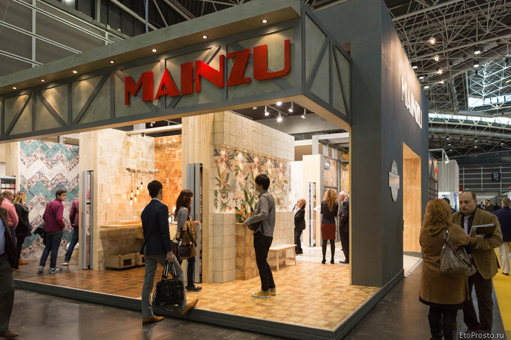 Стенд фабрики Mainzu на Cevisama 2016