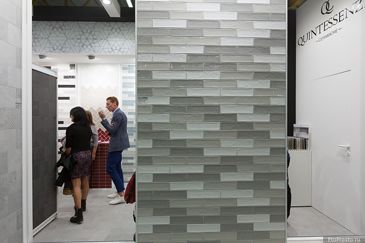 Глянцевая плитка под кирпич от Quintessenza