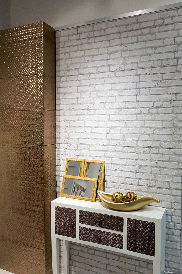 Белая плитка под кирпич от фабрики Realonda