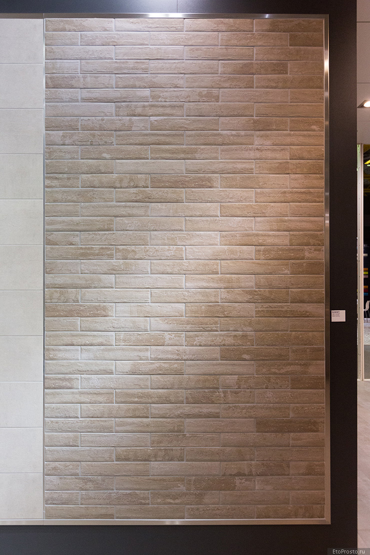 Плитка под кирпич с фактурой камня от фабрики Saloni