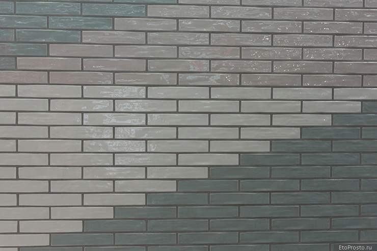 Глянцевая плитка под кирпич от фабрки Self